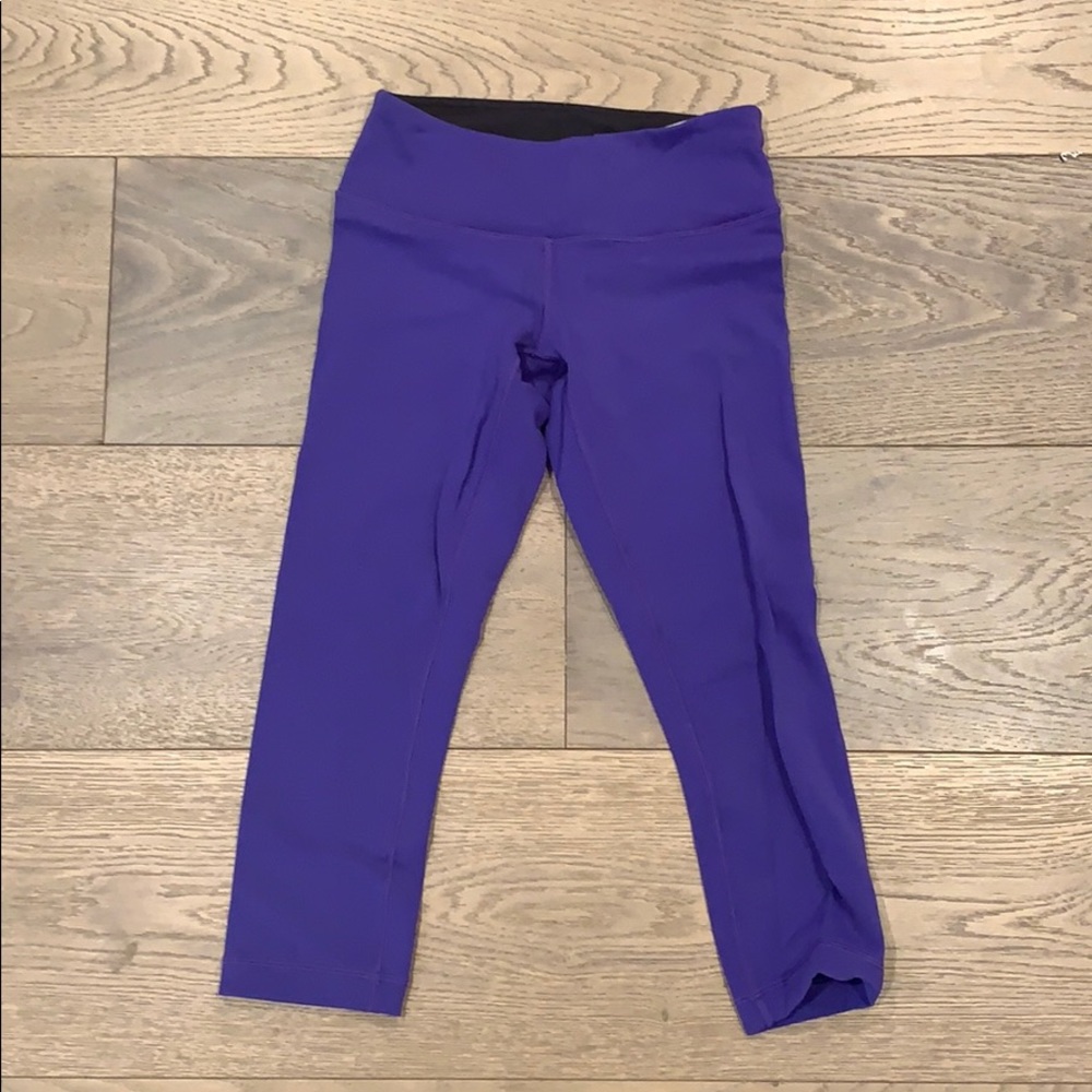 Reversible Purple Lululemon Crops